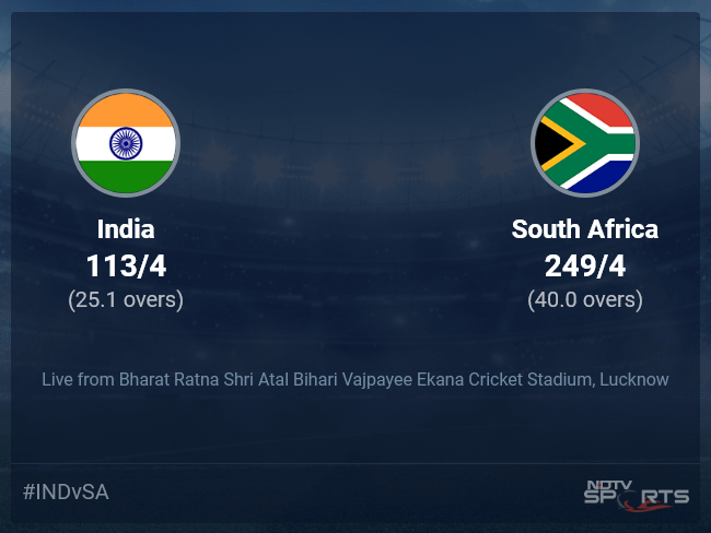 India vs South Africa Live Score Ball by Ball, India vs South Africa 2022/23 Live Cricket Score Of Today's Match on NDTV Sports