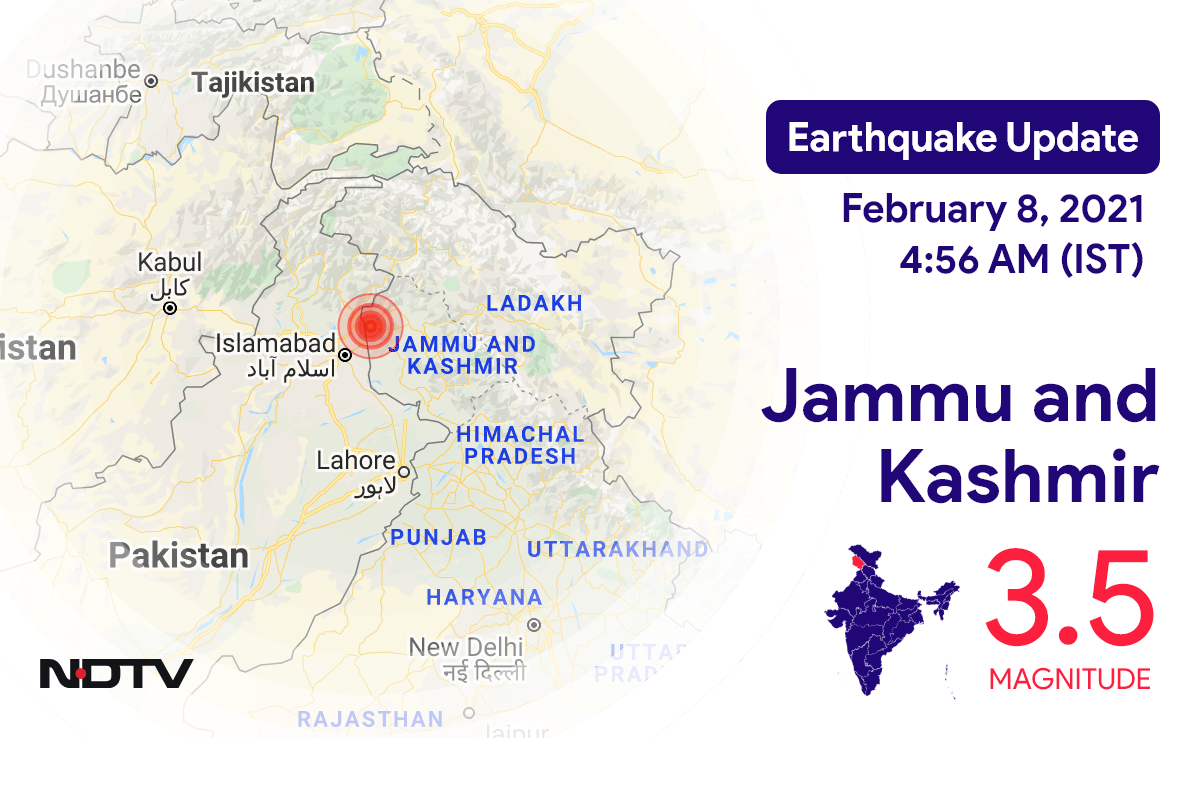 Earthquake In Gulmarg Jammu And Kashmir Today With Magnitude 3 5