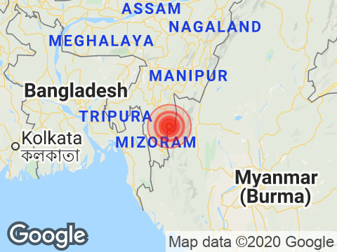 3.6 Earthquake Strikes Near Mizoram's Khawbung