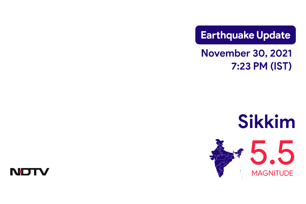 Sikkim में Lachung के निकट रिक्टर पैमाने पर 5.5 तीव्रता वाले भूकंप के झटके