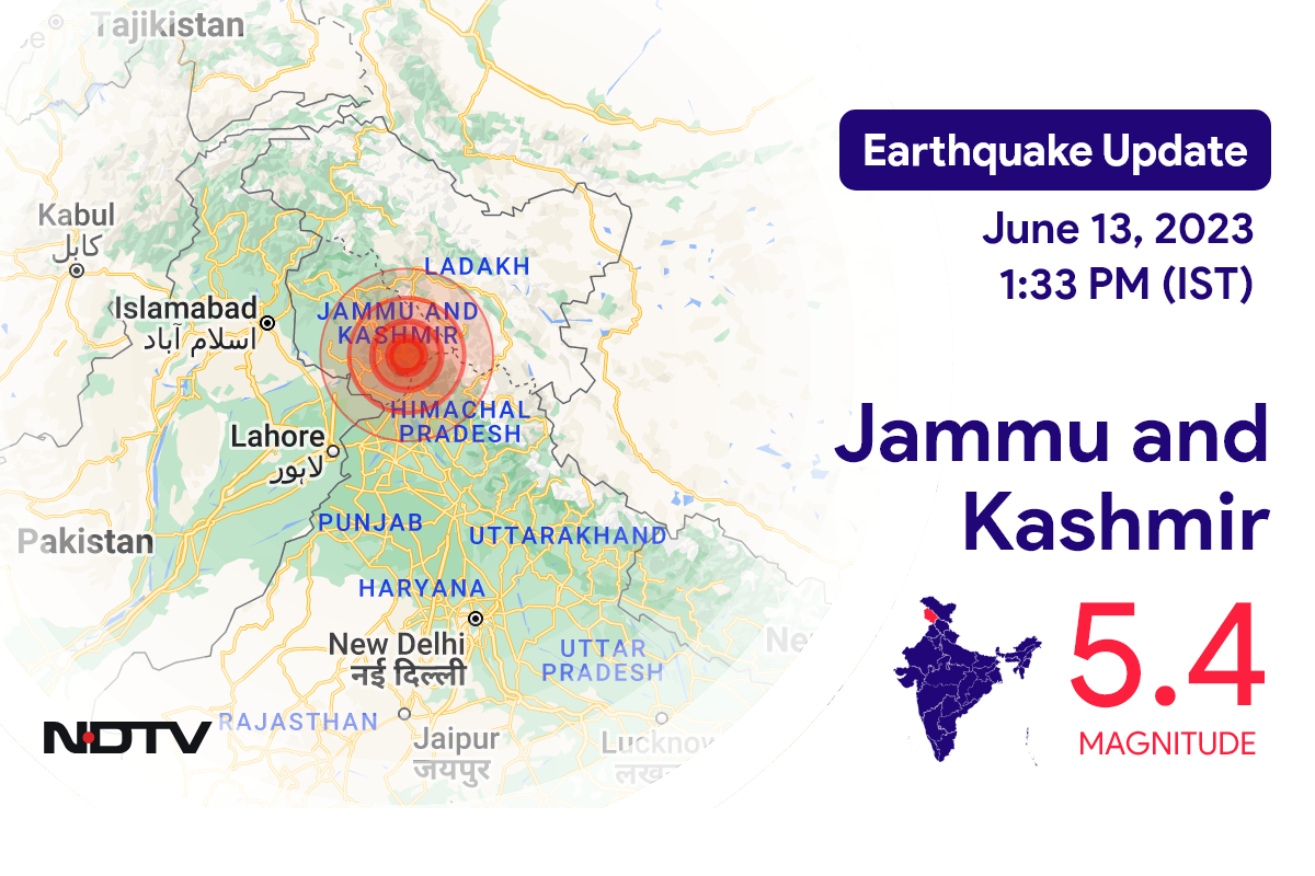 Jammu And Kashmir Hit By Strong 5.4-Magnitude Earthquake, Tremors Felt In Delhi