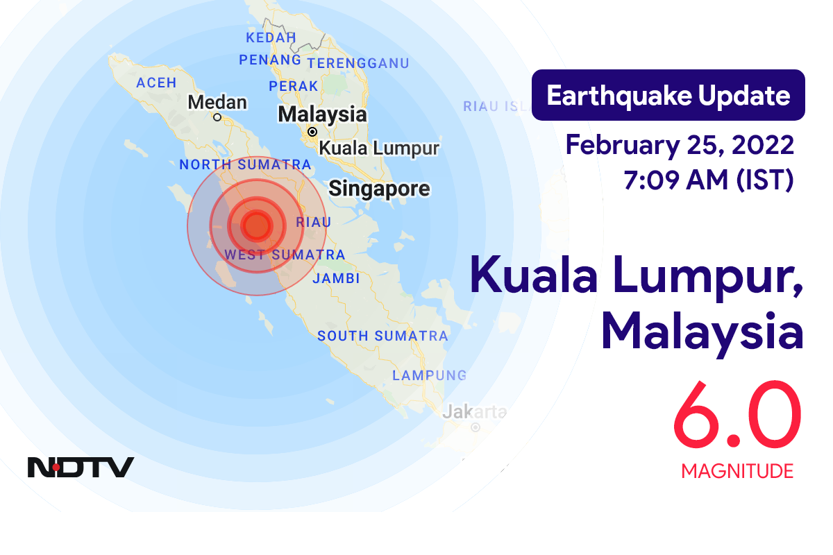 Earthquake With Magnitude 6.0 Strikes Near Kuala Lumpur, Malaysia