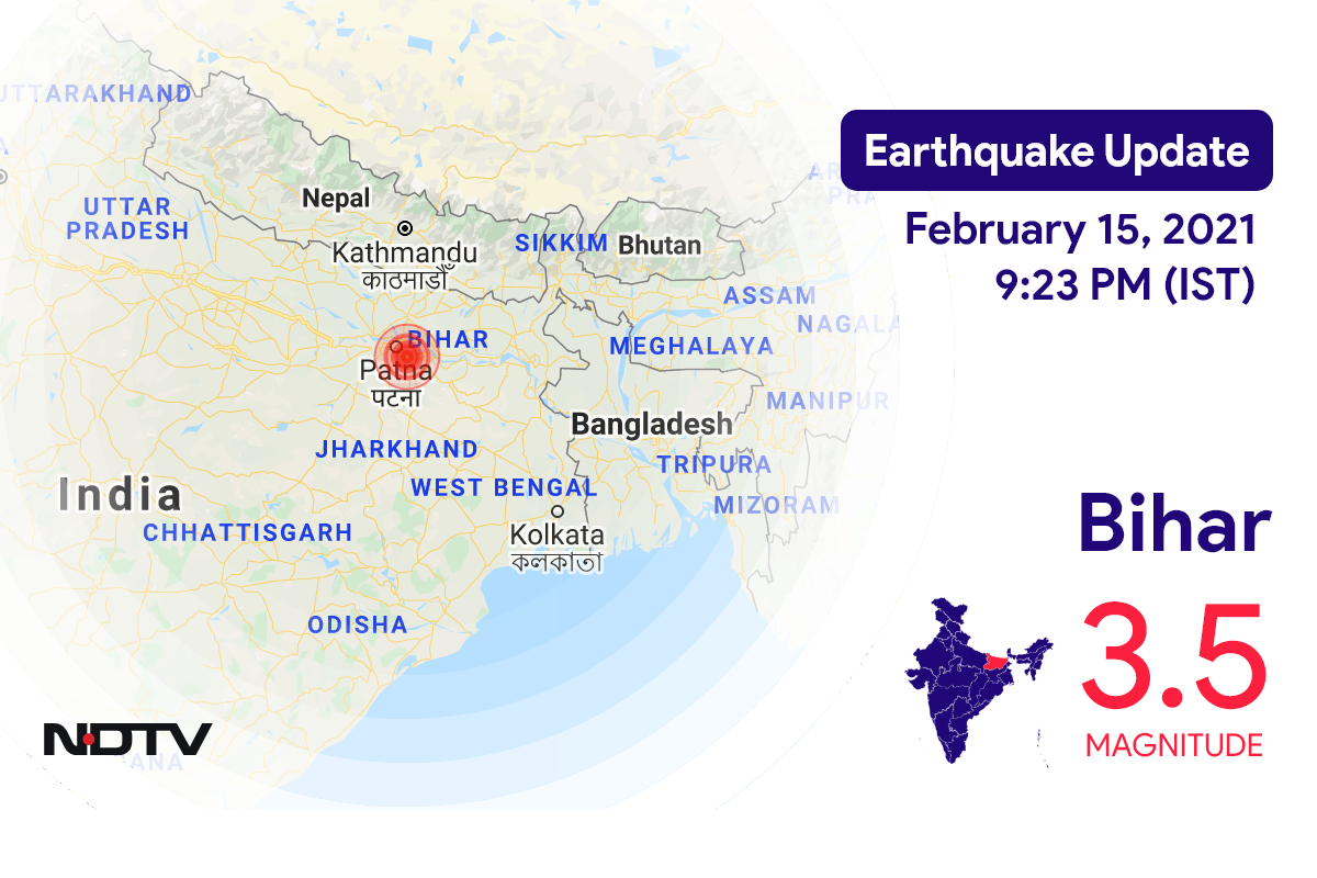 Earthquake In Bihar With Magnitude 3.5 Strikes Near Nalanda
