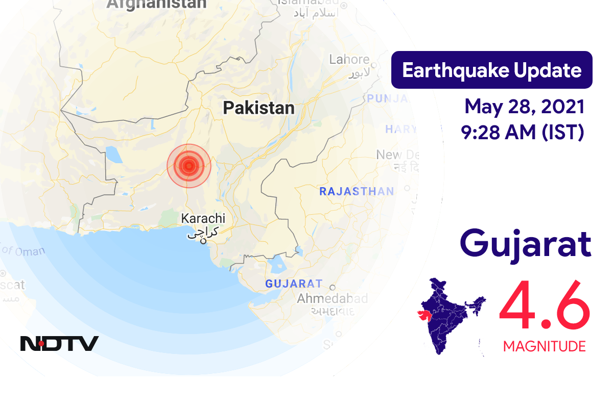 Gujarat में Dwarka के निकट रिक्टर पैमाने पर 4.6 तीव्रता वाले भूकंप के झटके