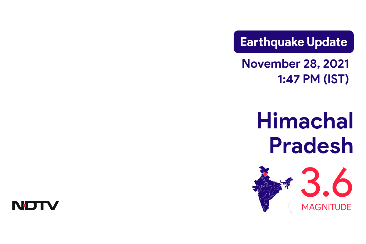 Himachal Pradesh में Mandi के निकट रिक्टर पैमाने पर 3.6 तीव्रता वाले भूकंप के झटके