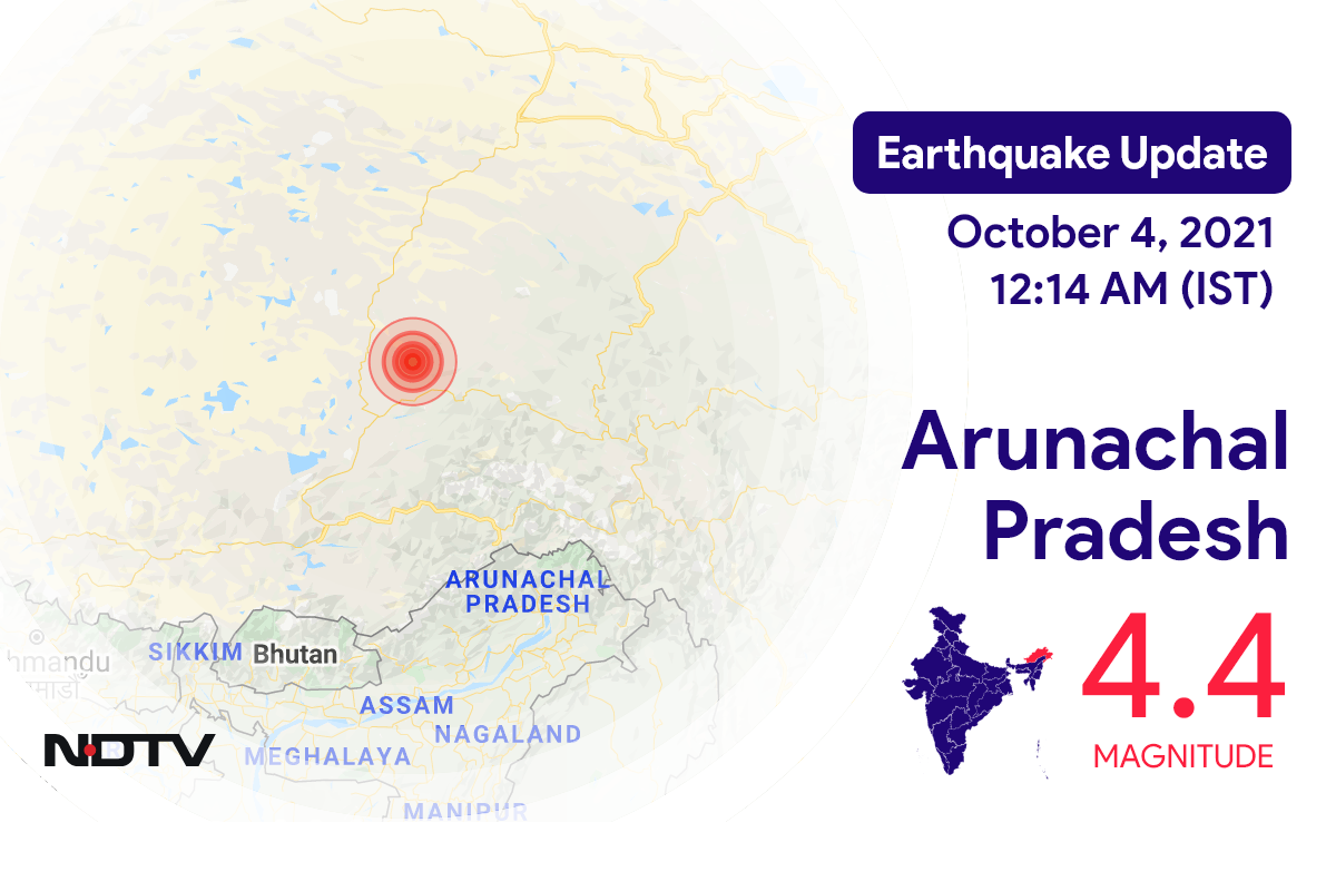 Earthquake in Arunachal Pradesh with Magnitude 4.4 Strikes Near Basar Earthquake in Arunachal Pradesh with Magnitude 4.4 Strikes Near Basar