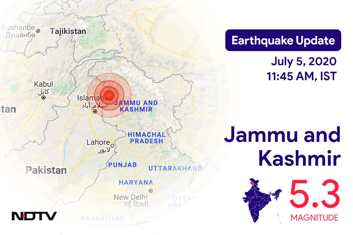 Earthquake In Jammu And Kashmir With Magnitude 5.3 Strikes Near Gulmarg