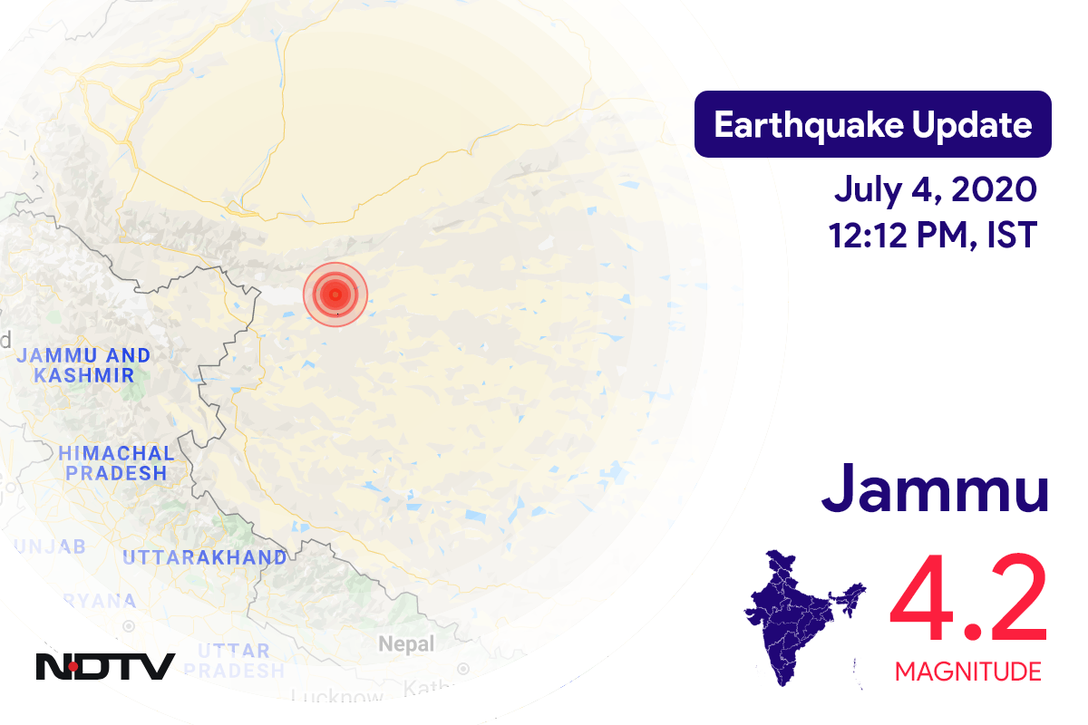 Earthquake in Jammu & Kashmir with Magnitude 4.2 Strikes Near Hanley