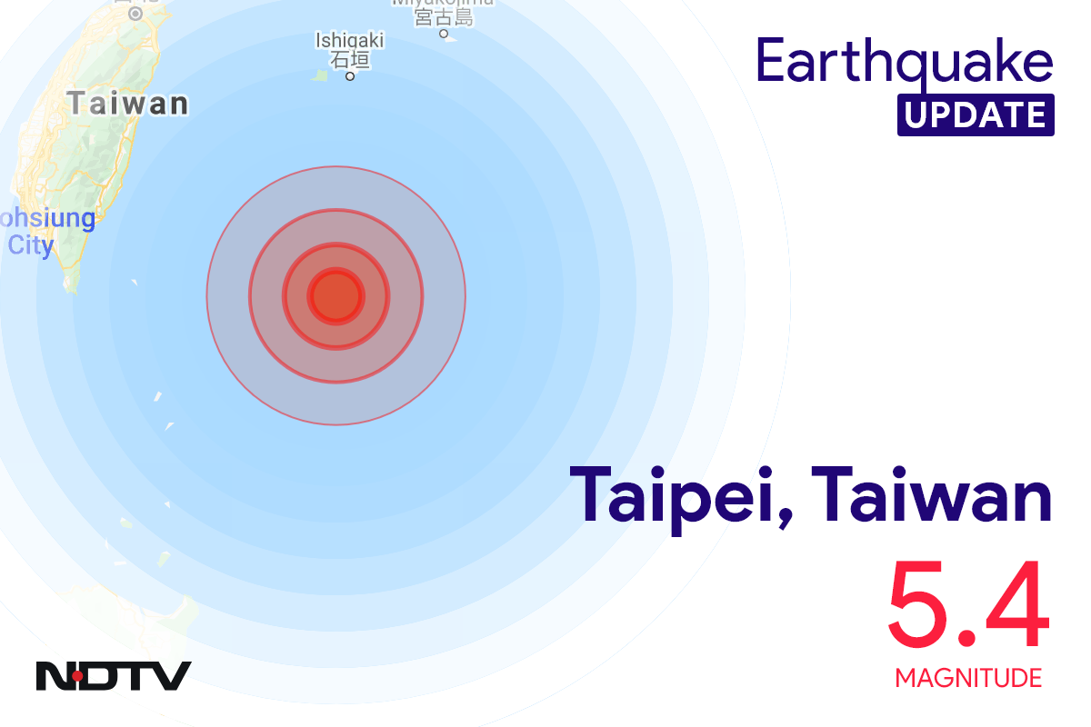 Earthquake With Magnitude 5.4 Strikes Near Taipei, Taiwan