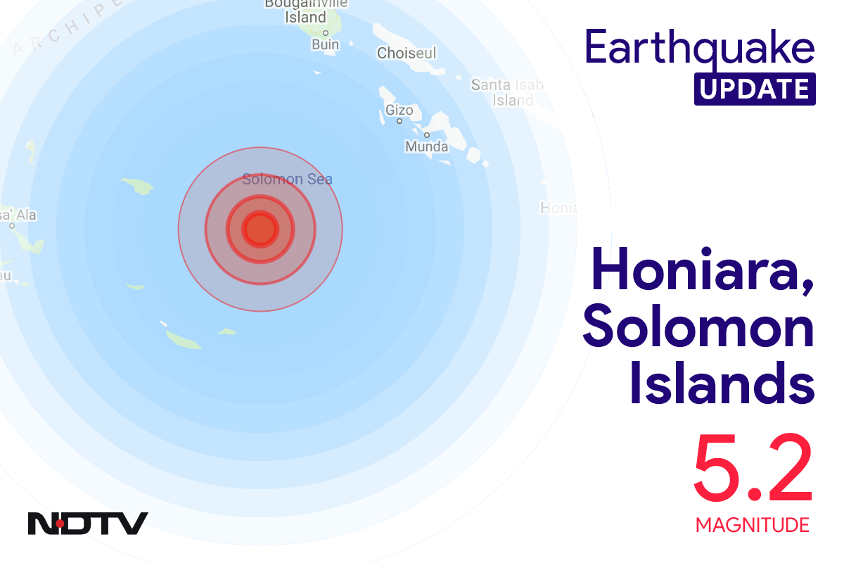 Earthquake With Magnitude 5.2 Strikes Near Honiara, Solomon Islands