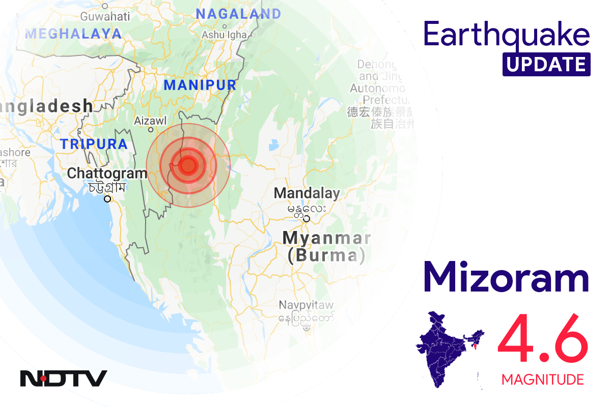 Earthquake In Mizoram Today With Magnitude 4.6 Earthquake in India