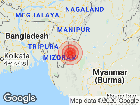 Earthquake In Mizoram With 4.6 Magnitude Near Champhai