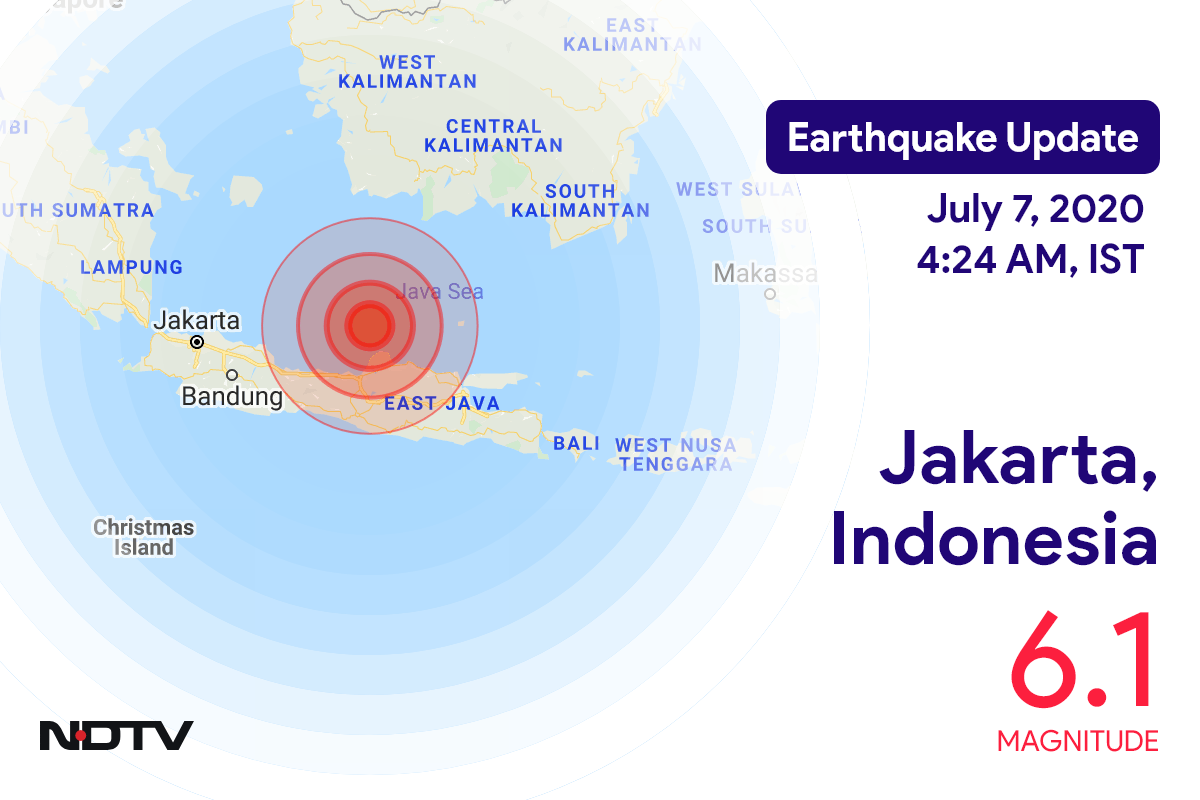 Earthquake With Magnitude 6.1 Strikes Near Indonesia's Jakarta