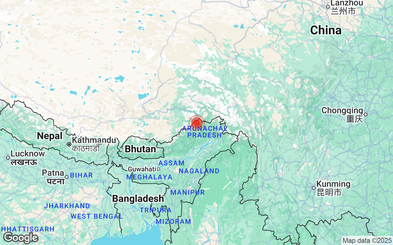 अरुणाचल प्रदेश में बसर के नजदीक हिली धरती, जानें कितना तेज था भूकंप