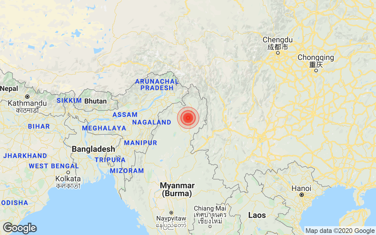 4.4 Magnitude Earthquake Strikes Arunachal Pradesh's Changlang