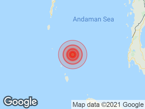 Andaman and Nicobar island में Campbell Bay के निकट रिक्टर पैमाने पर 4.9 तीव्रता वाले भूकंप के झटके