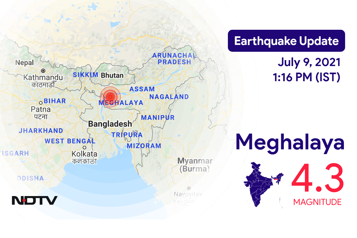 Magnitude 4.3 Earthquake Hits Meghalaya