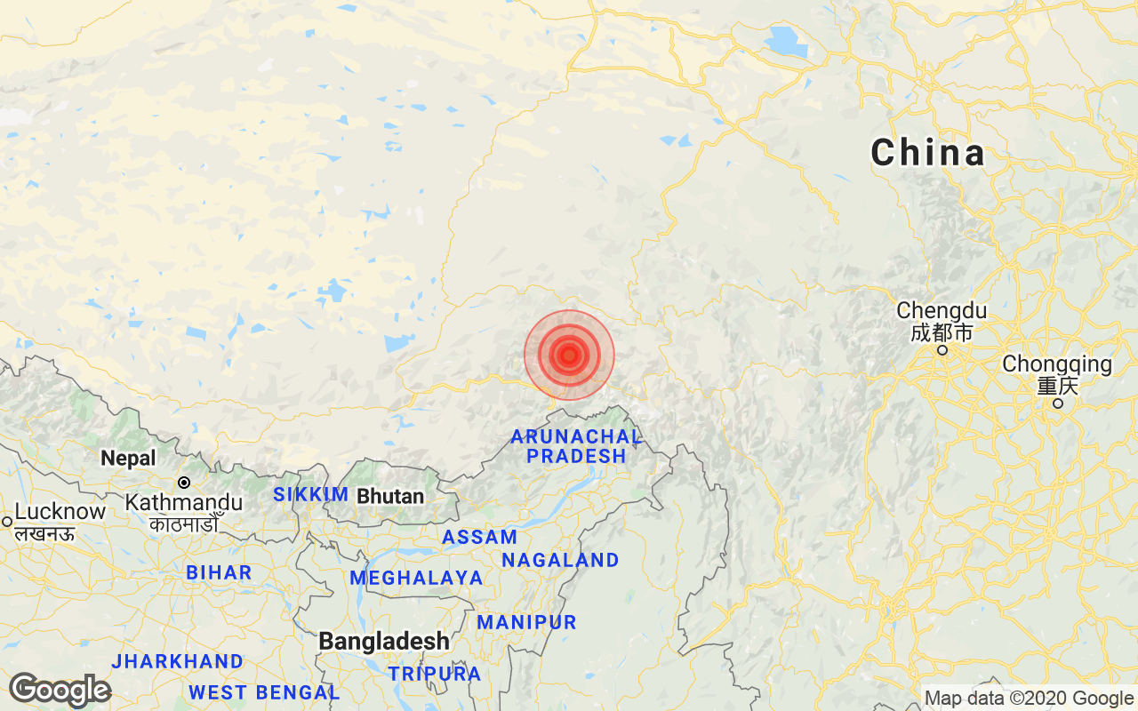 Earthquake in Arunachal Pradesh With Magnitude 4.8 Strikes Near Pangin Earthquake in Arunachal Pradesh With Magnitude 4.8 Strikes Near Pangin