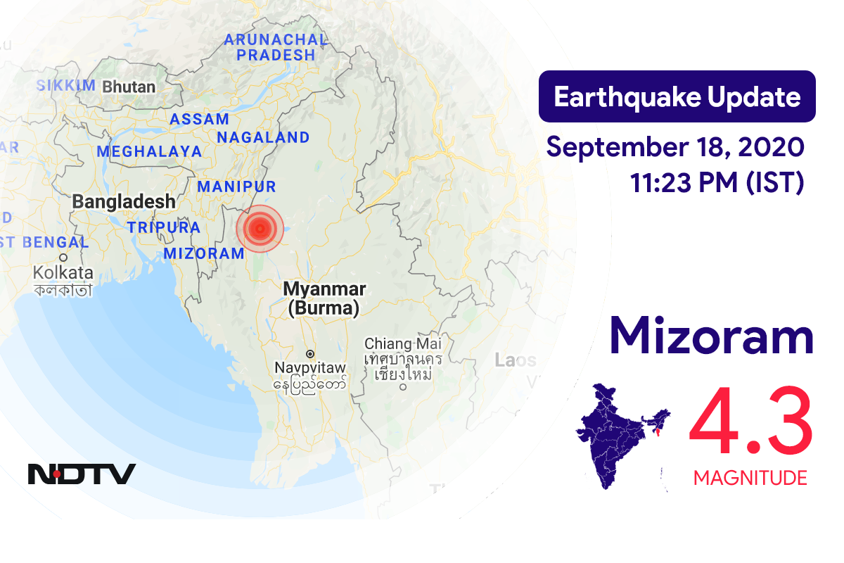 Earthquake In Mizoram With Magnitude 4.3 Strikes Near Champhai