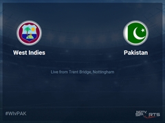 West Indies vs Pakistan Live Score, Over 21 to 25 Latest Cricket Score, Updates