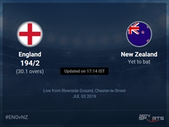 England vs New Zealand Live Score, Over 26 to 30 Latest Cricket Score, Updates