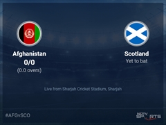 Afghanistan vs Scotland: ICC T20 World Cup 2021 Live Cricket Score, Live Score Of Today's Match on NDTV Sports