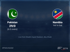 Pakistan vs Namibia Live Score Ball by Ball, ICC T20 World Cup 2021 Live Cricket Score Of Today's Match on NDTV Sports