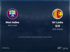 West Indies vs Sri Lanka Live Score Ball by Ball, ICC T20 World Cup 2021 Live Cricket Score Of Today's Match on NDTV Sports