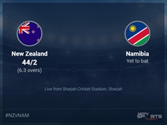 New Zealand vs Namibia Live Score Ball by Ball, ICC T20 World Cup 2021 Live Cricket Score Of Today's Match on NDTV Sports