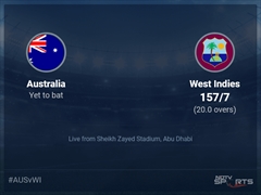 Australia vs West Indies: ICC T20 World Cup 2021 Live Cricket Score, Live Score Of Today's Match on NDTV Sports