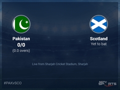 Pakistan vs Scotland Live Score Ball by Ball, ICC T20 World Cup 2021 Live Cricket Score Of Today's Match on NDTV Sports