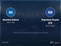 Mumbai Indians vs Rajasthan Royals Live Score Ball by Ball, IPL 2022 Live Cricket Score Of Today's Match on NDTV Sports