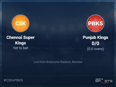 Chennai Super Kings vs Punjab Kings Live Score Ball by Ball, IPL 2022 Live Cricket Score Of Today's Match on NDTV Sports