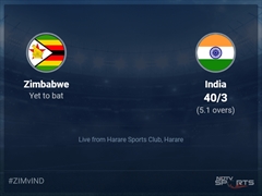 Zimbabwe vs India Live Score Ball by Ball, Zimbabwe vs India 2024 Live Cricket Score Of Today's Match on NDTV Sports