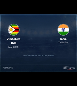 Zimbabwe vs India: Zimbabwe vs India 2024 Live Cricket Score, Live Score Of Todays Match on NDTV Sports