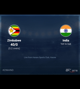 Zimbabwe vs India: Zimbabwe vs India 2024 Live Cricket Score, Live Score Of Todays Match on NDTV Sports