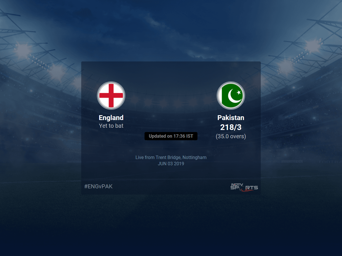 England vs Pakistan Live Score, Over 31 to 35 Latest Cricket Score, Updates