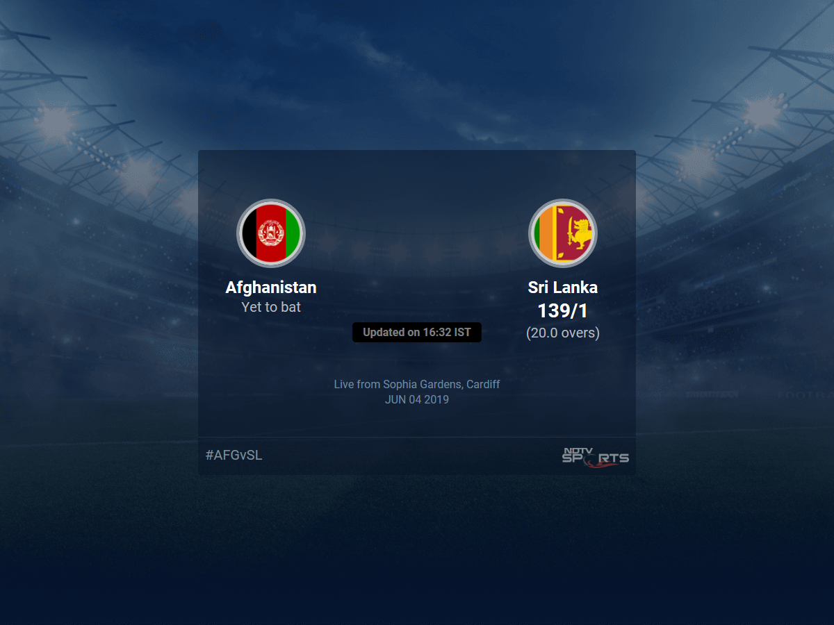 Afghanistan vs Sri Lanka Live Score, Over 16 to 20 Latest Cricket Score, Updates