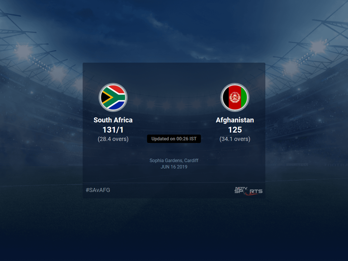 Afghanistan vs South Africa Live Score, Over 26 to 30 Latest Cricket Score, Updates