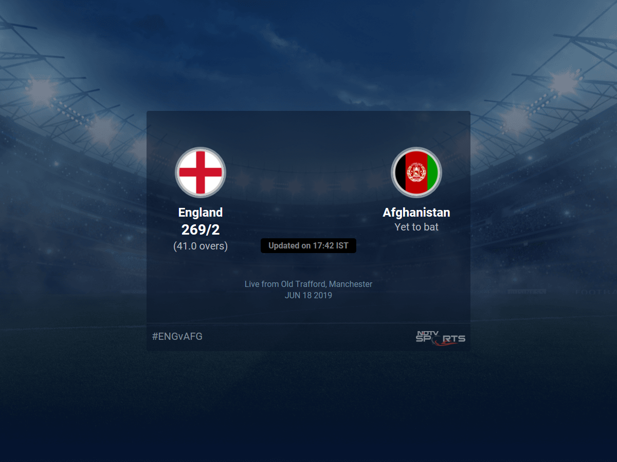 Afghanistan vs England Live Score, Over 36 to 40 Latest Cricket Score, Updates