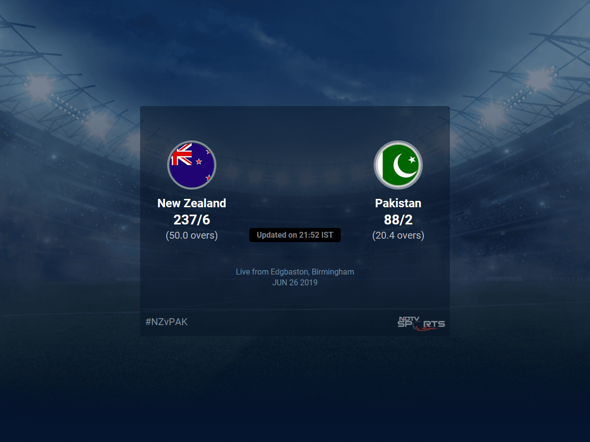 New Zealand vs Pakistan Live Score, Over 16 to 20 Latest Cricket Score, Updates