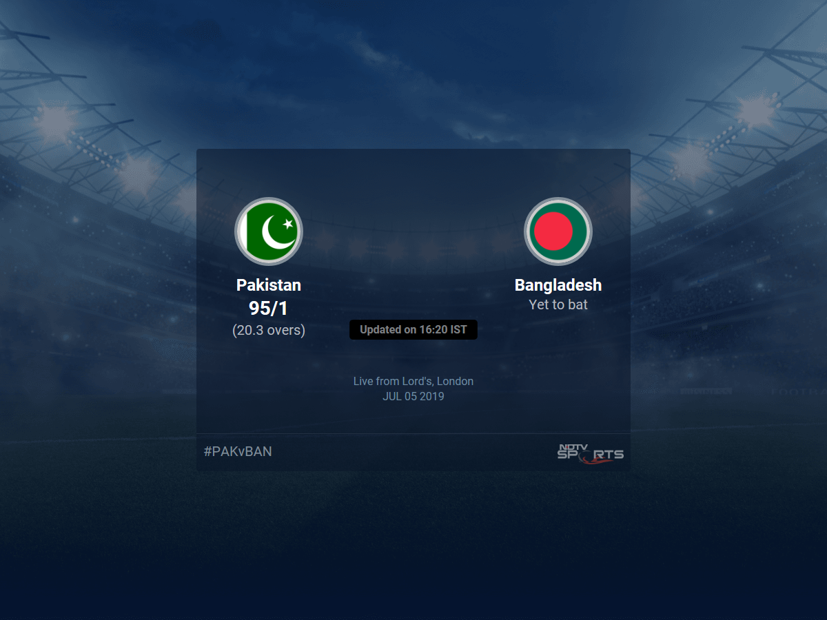Pakistan vs Bangladesh Live Score, Over 16 to 20 Latest Cricket Score, Updates