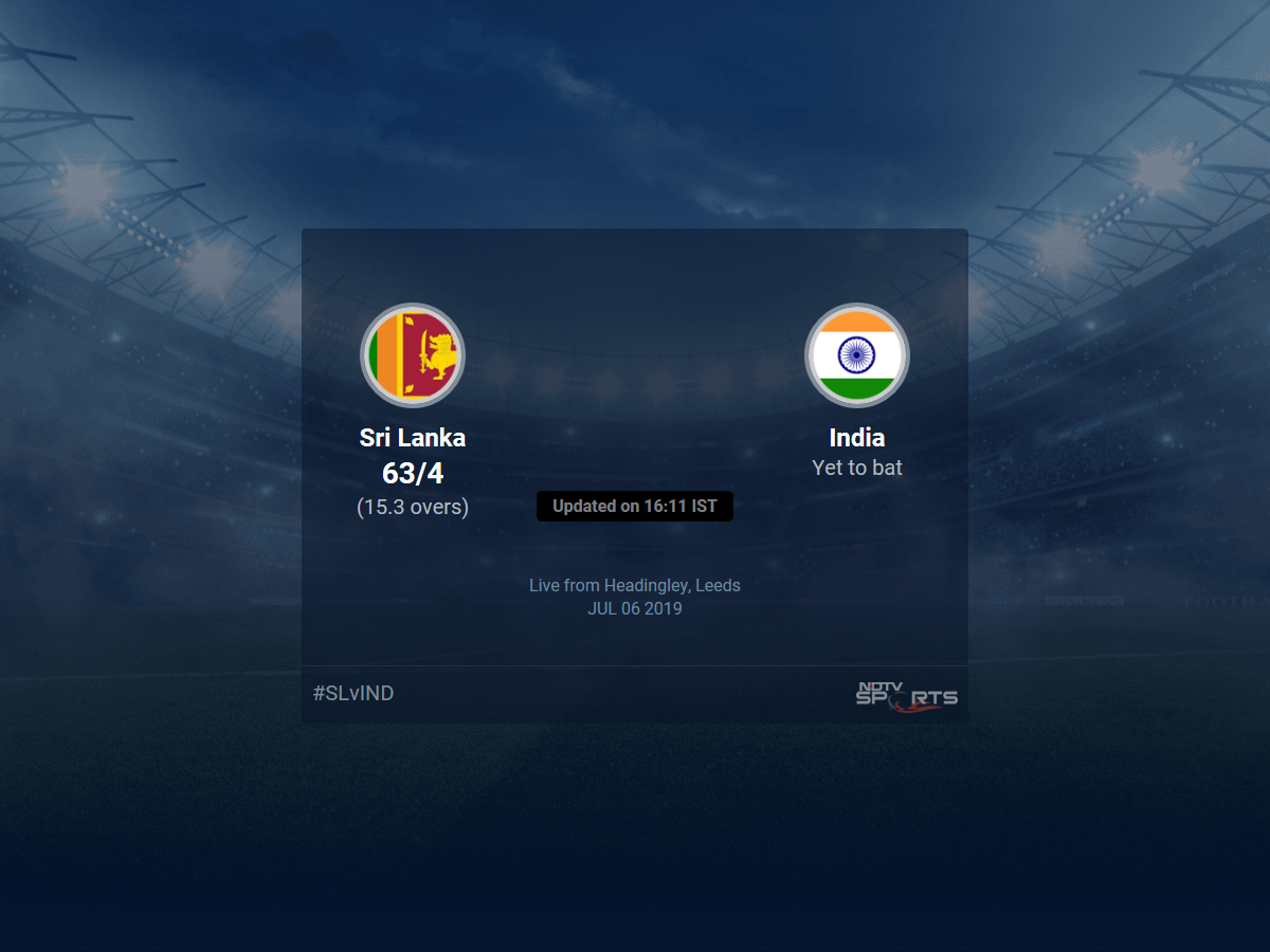 Sri Lanka vs India Live Score, Over 11 to 15 Latest Cricket Score, Updates