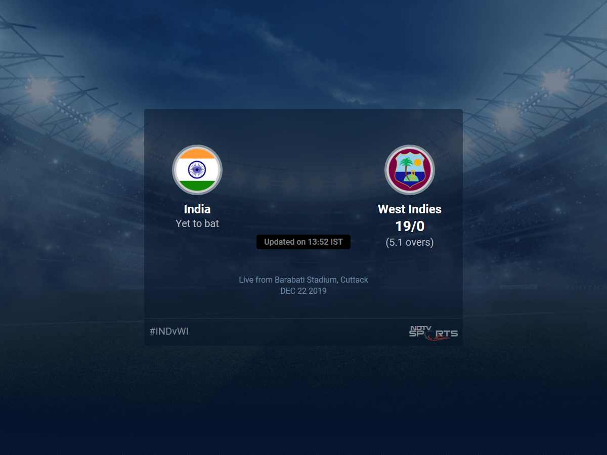 India vs West Indies live score over 3rd ODI ODI 1 5 updates  Cricket News