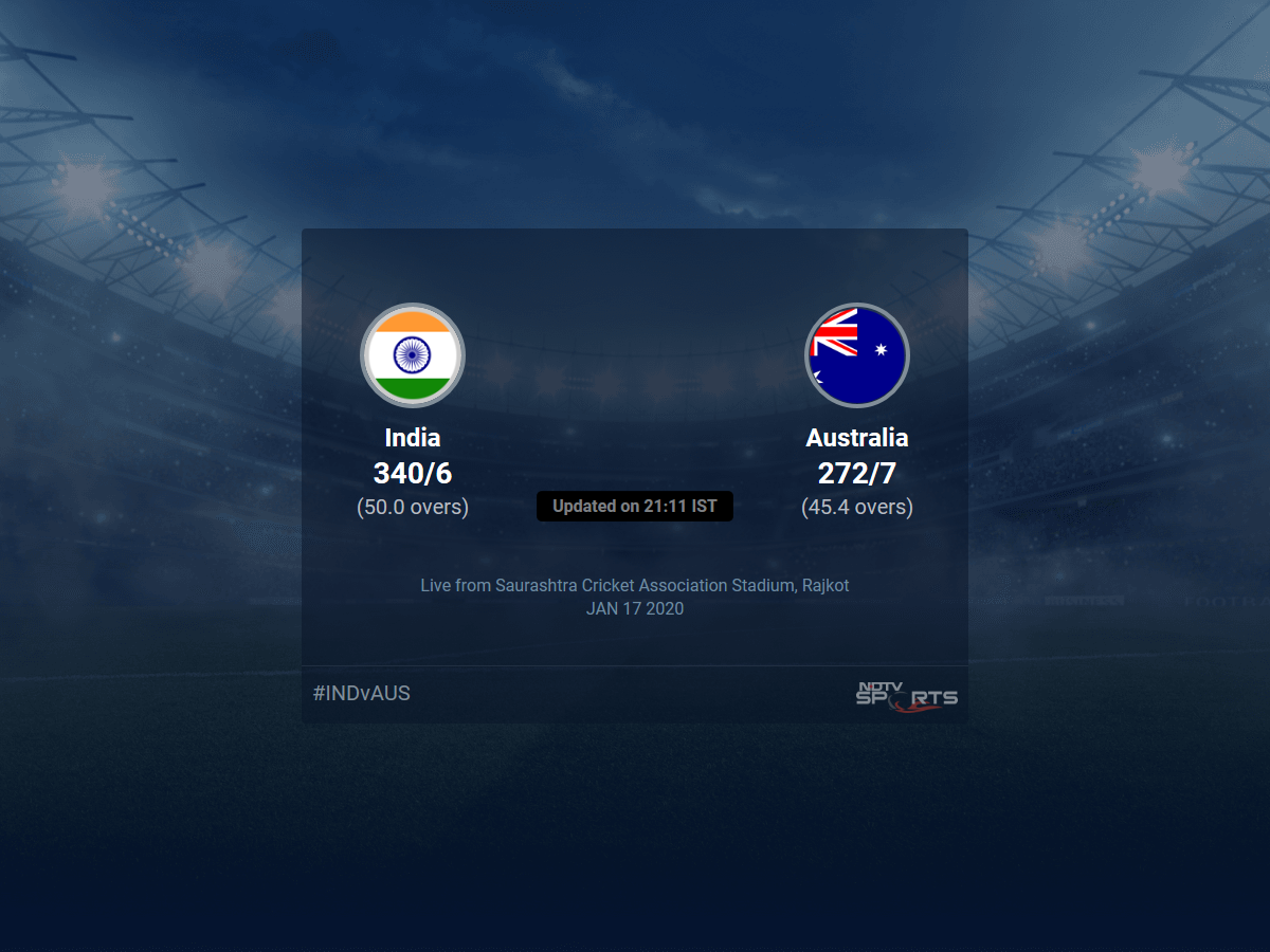india vs aus a scorecard