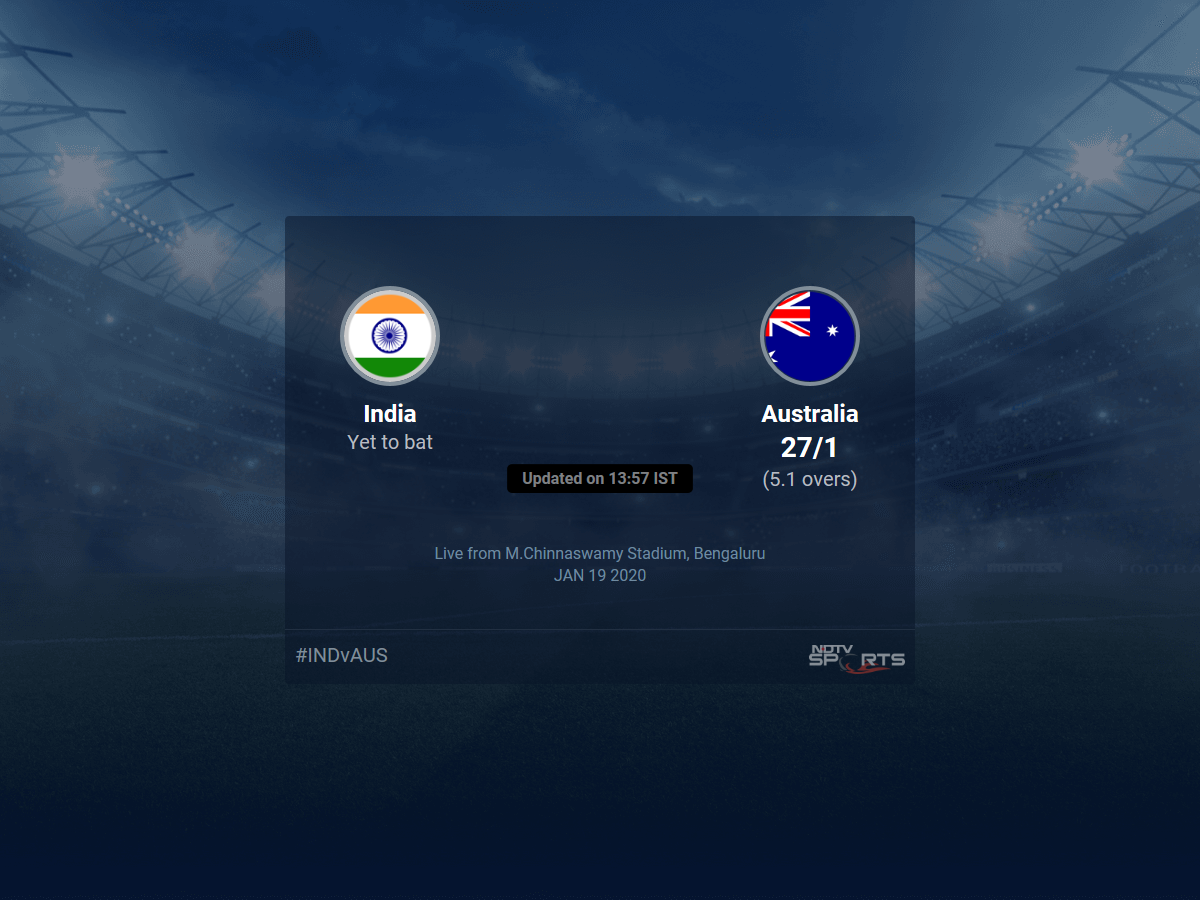 india australia score please