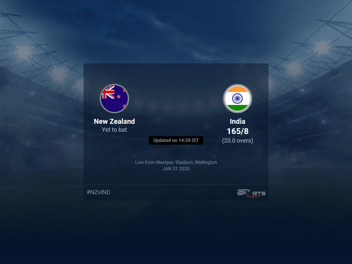 New Zealand vs India live score over 4th T20I T20 16 20 New Zealand vs India live score over 4th T20I T20 16 20