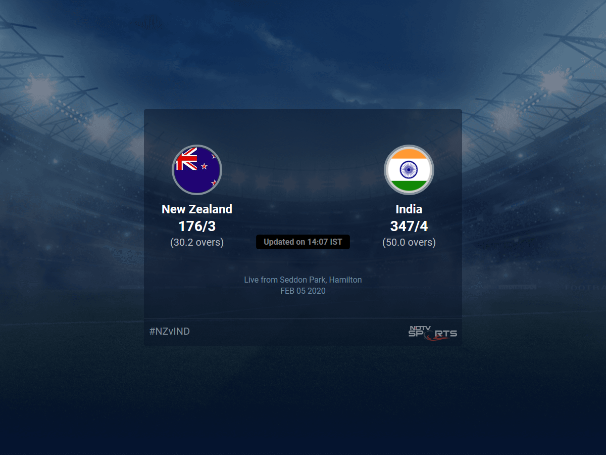 New Zealand vs India live score over 1st ODI ODI 26 30 updates Cricket News