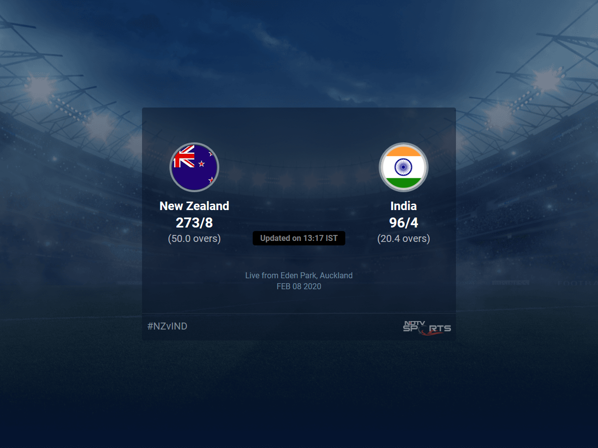 New Zealand vs India live score over 2nd ODI ODI 16 20 ...