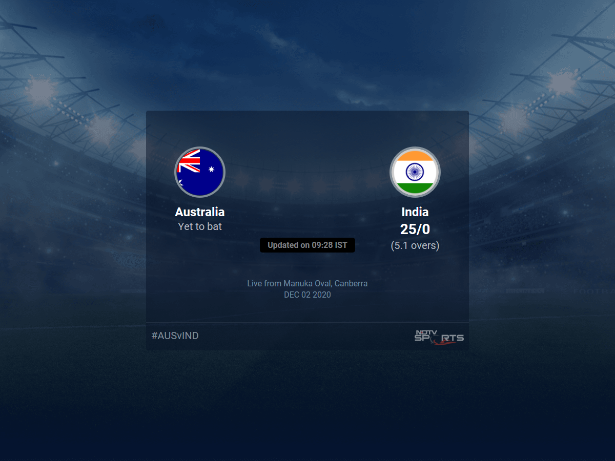 Australia Vs India Live Score Over 3rd Odi Odi 1 5 Updates Cricket News